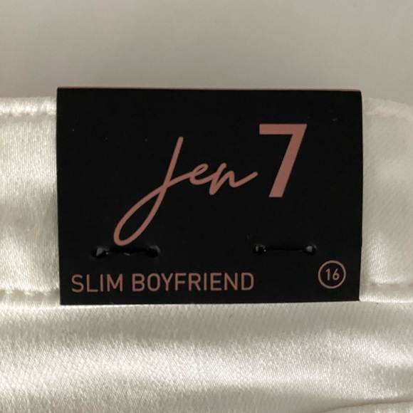 Women's White Jeans by Jen 7 size 16 - Picture 3 of 4